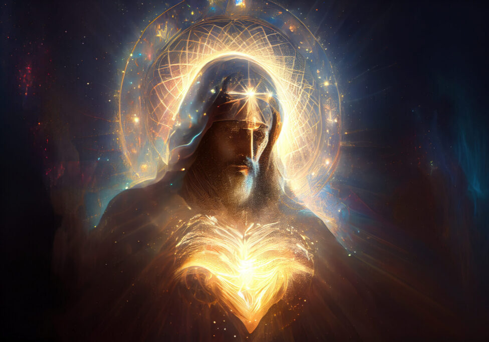 christ, love, energy, spiritual, digital art, religion, cosmic